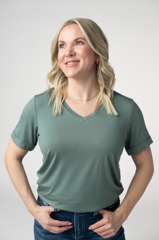 Michelle Mae Sophie Top - Dusty Jade