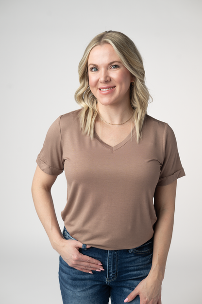 Michelle Mae Sophie Top - Mocha