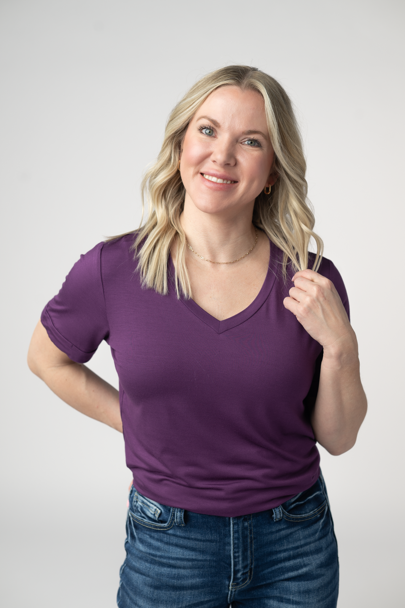 PREORDER: Michelle Mae Sophie Top - Purple
