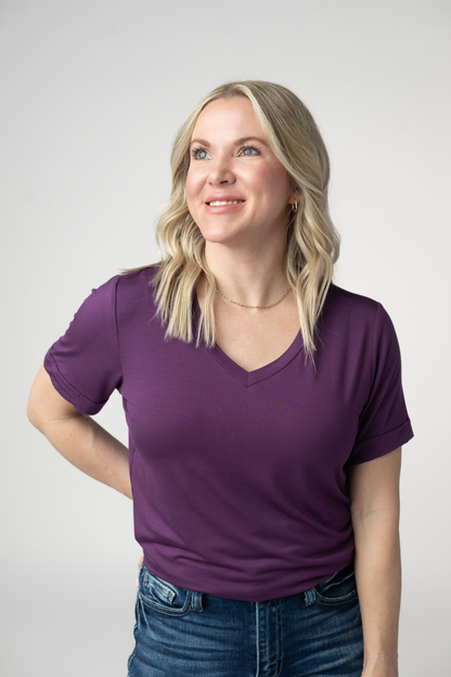PREORDER: Michelle Mae Sophie Top - Purple