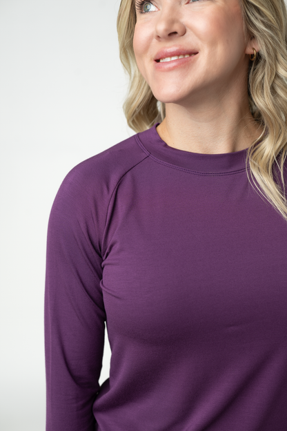 PREORDER: Michelle Mae Blair Long Sleeve Top - Purple