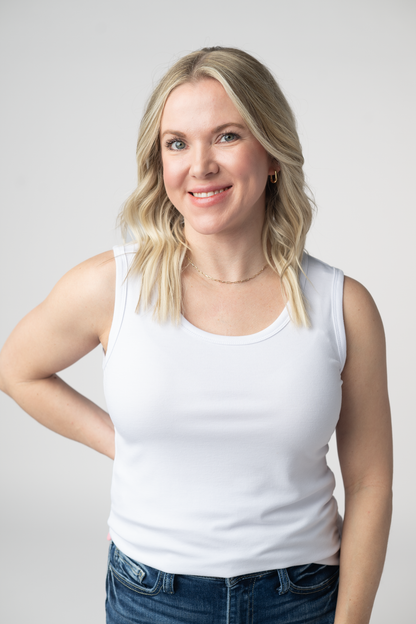 Michelle Mae Ava Tank- White