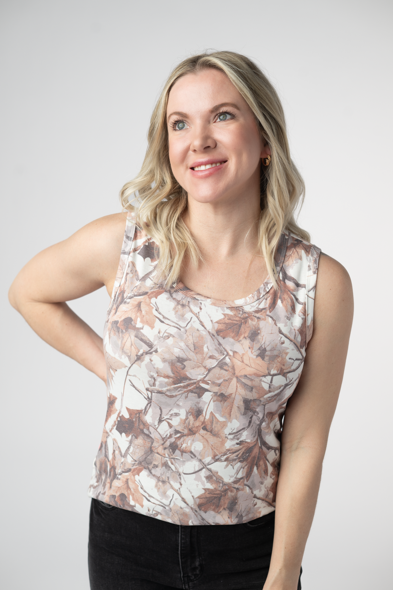 PREORDER Michelle Mae Ava Tank - Woodsy Camo