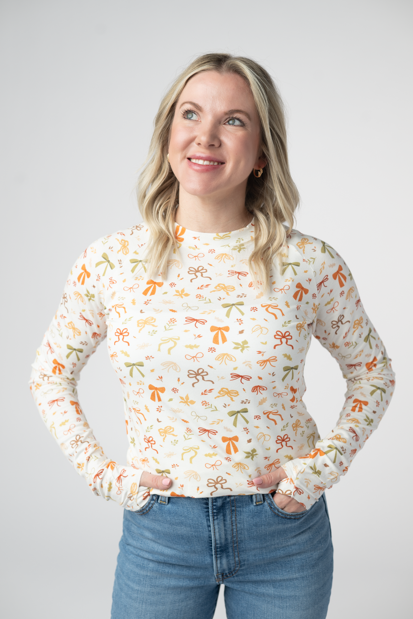 Michelle Mae Blair Long Sleeve Top - Harvest Bows