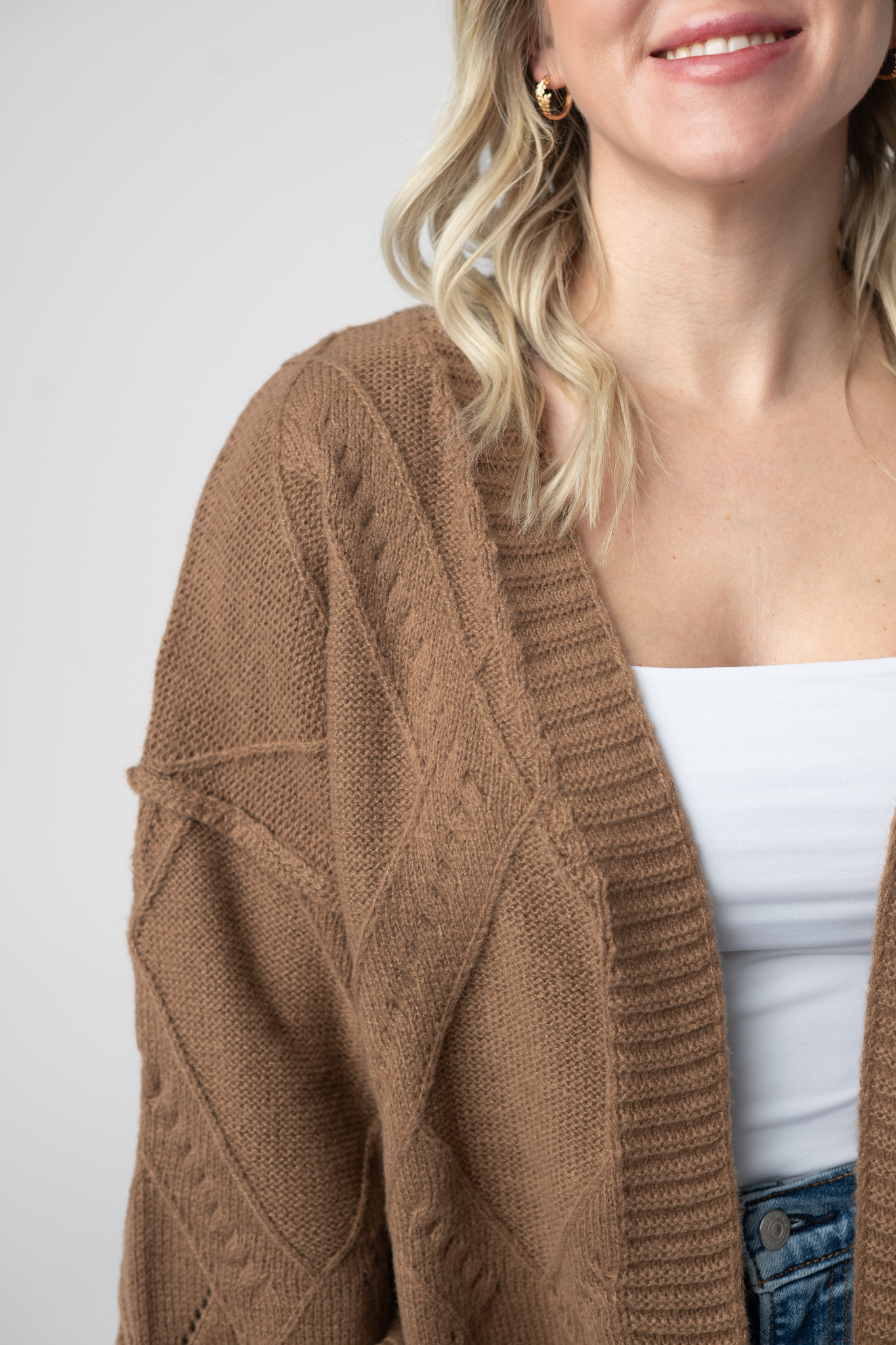 Michelle Mae Willow Cardigan - Mocha