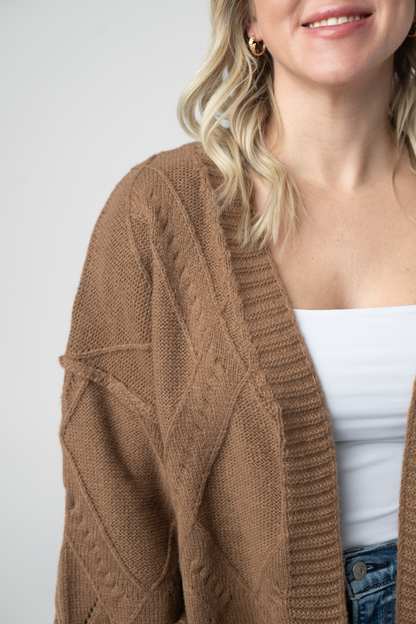 Michelle Mae Willow Cardigan - Mocha