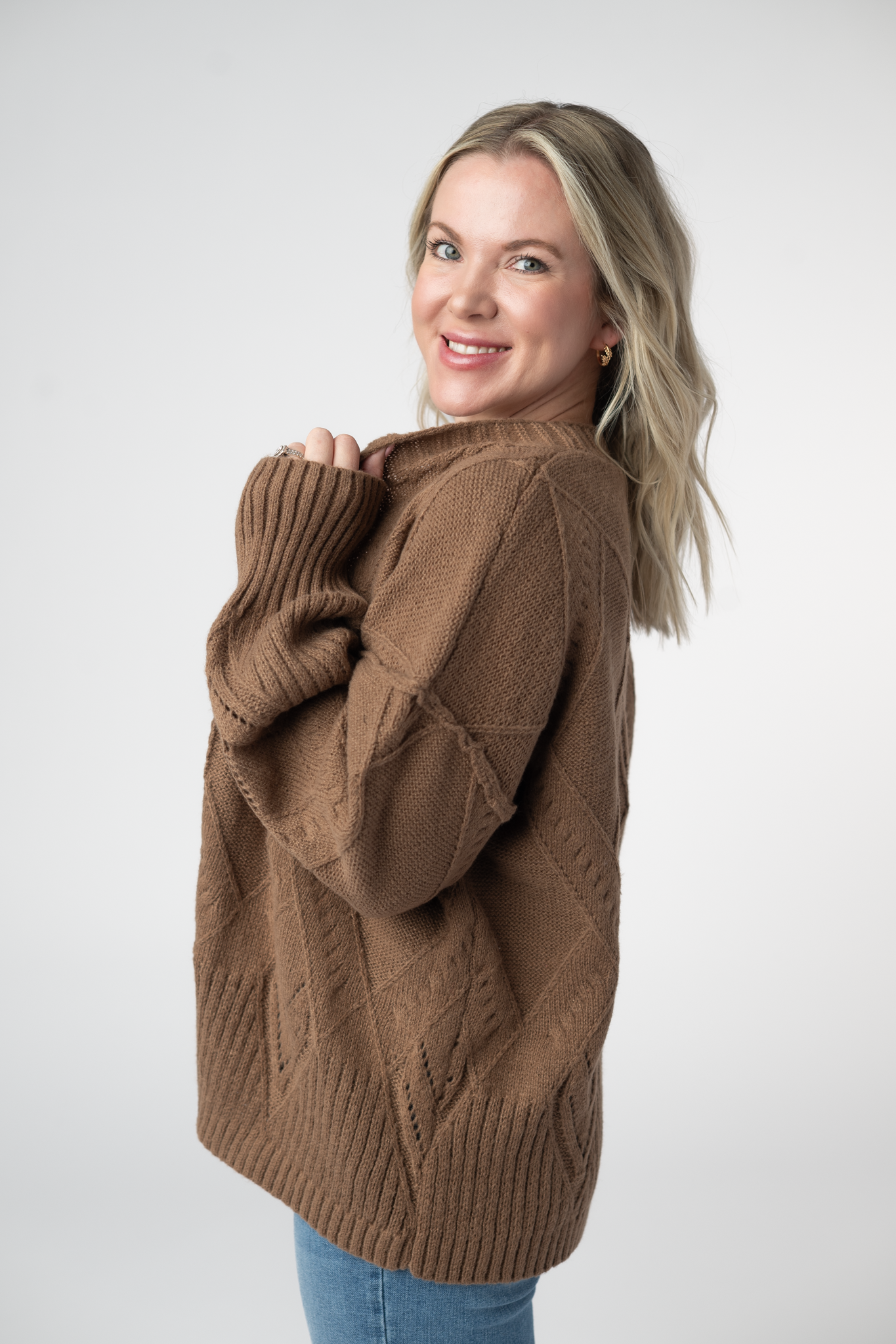Michelle Mae Willow Cardigan - Mocha