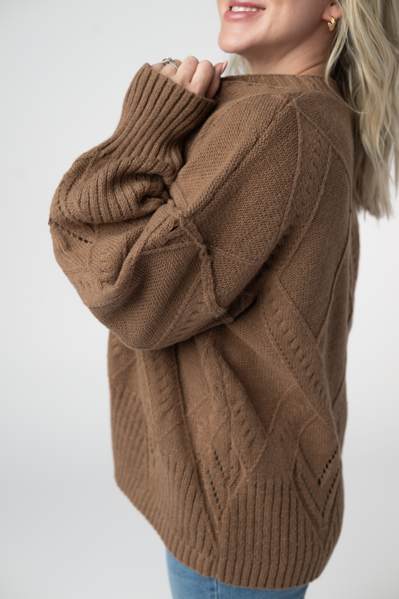 Michelle Mae Willow Cardigan - Mocha