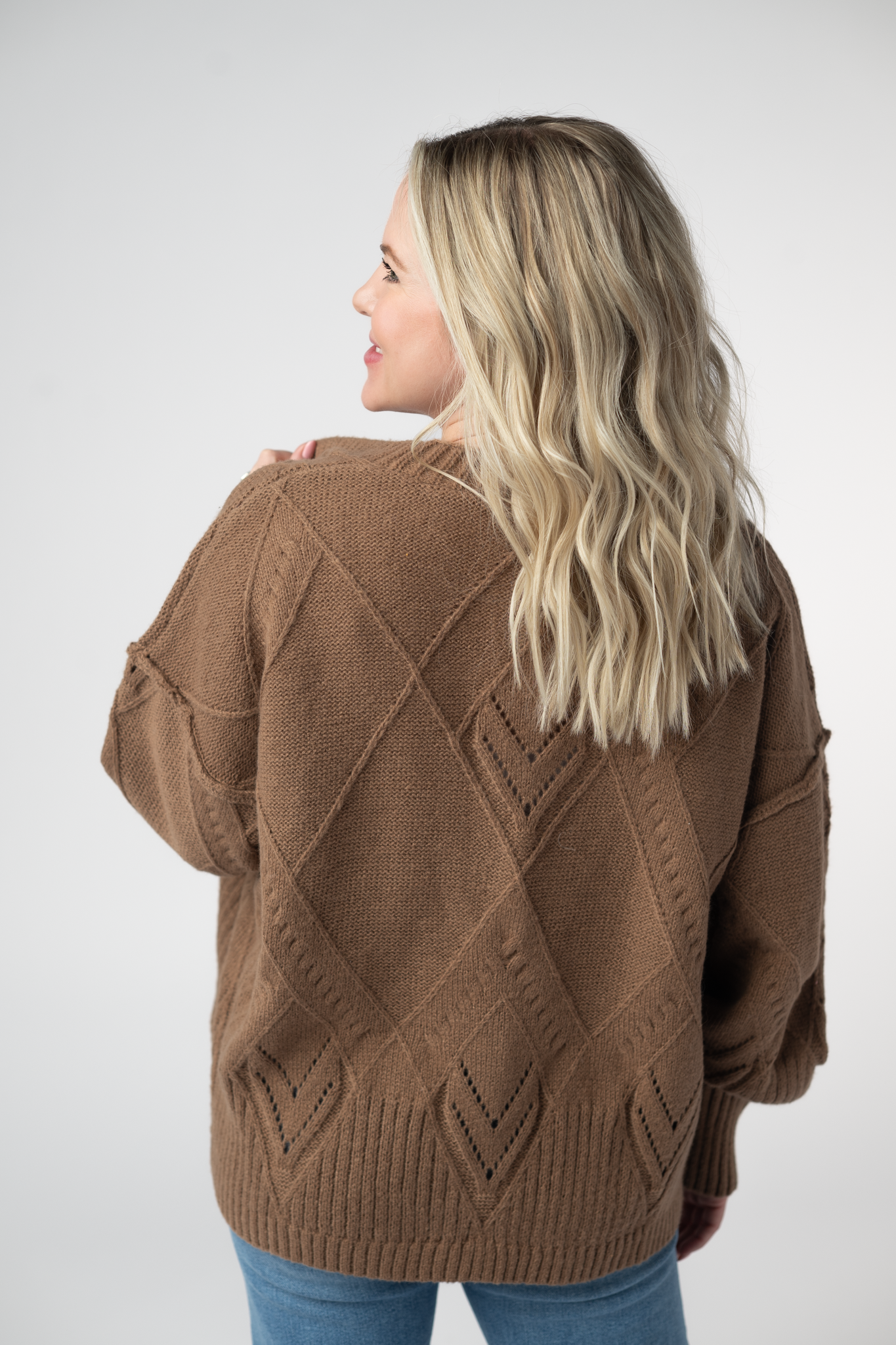 Michelle Mae Willow Cardigan - Mocha