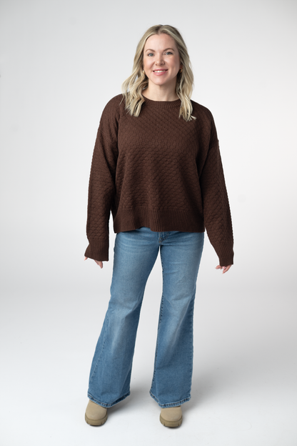 Michelle Mae Gianna Pullover Sweater - Brown