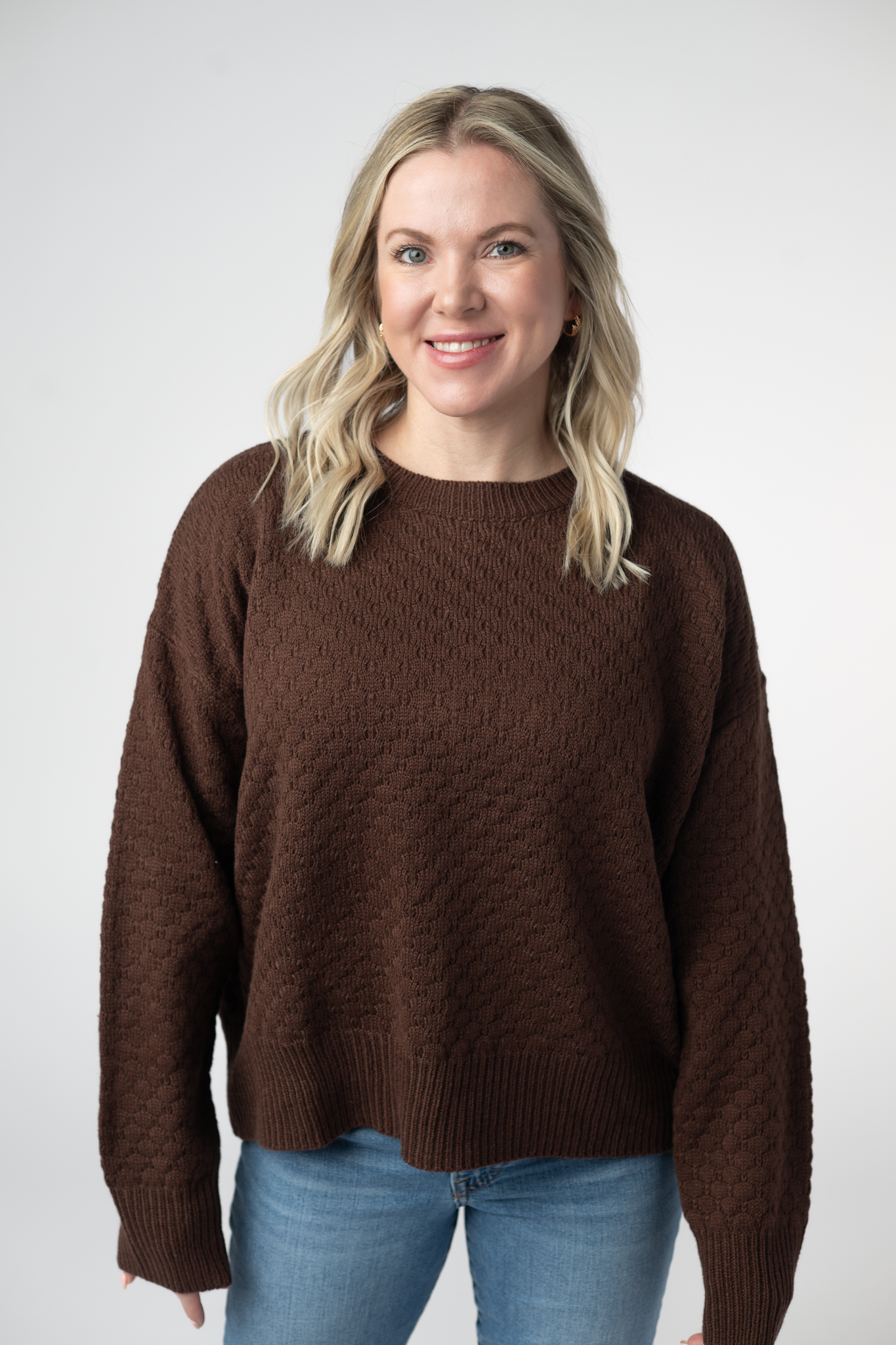 Michelle Mae Gianna Pullover Sweater - Brown