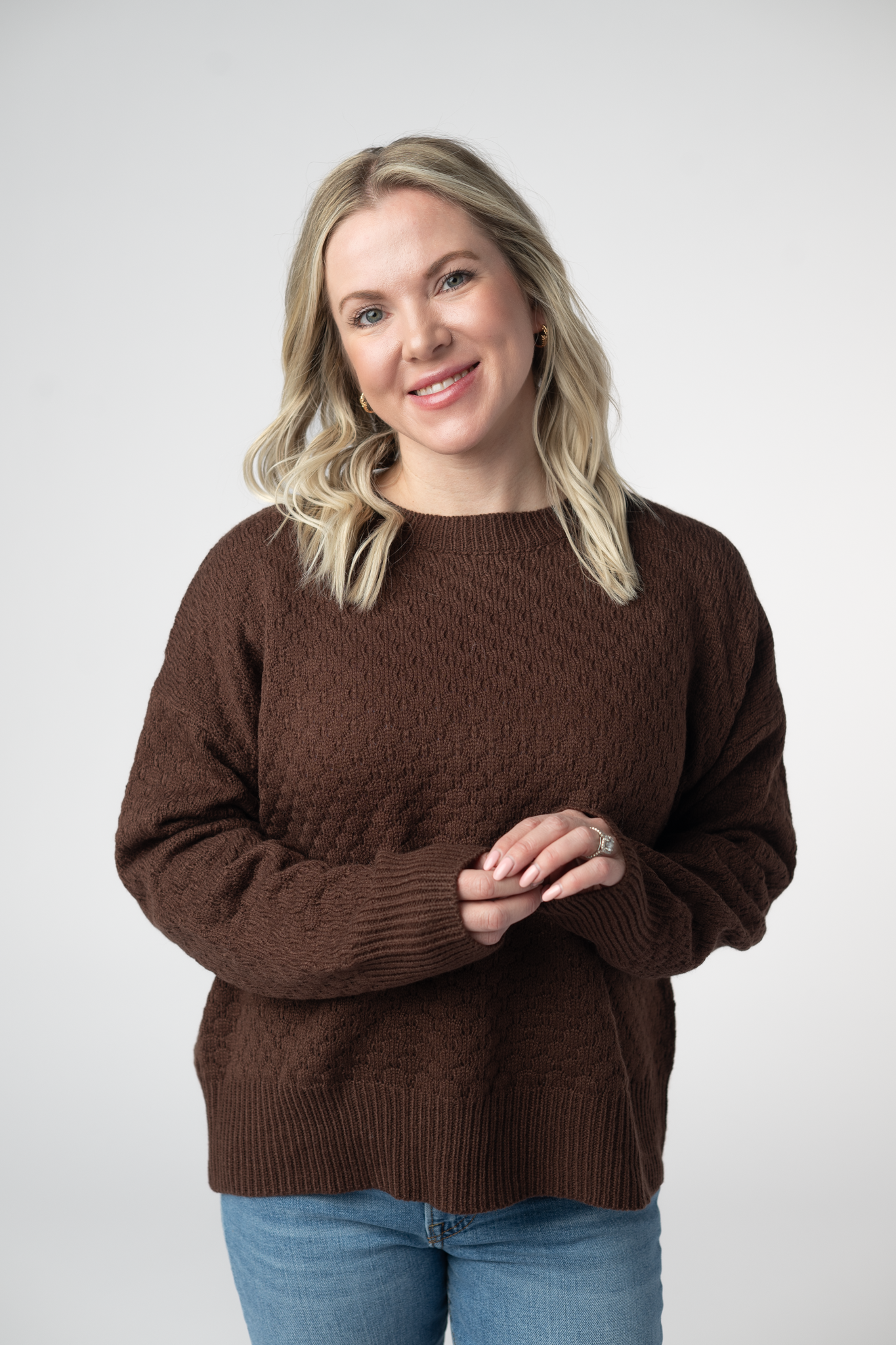 Michelle Mae Gianna Pullover Sweater - Brown
