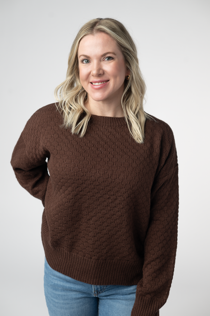 Michelle Mae Gianna Pullover Sweater - Brown