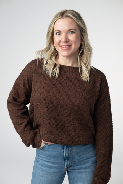 Michelle Mae Gianna Pullover Sweater - Brown