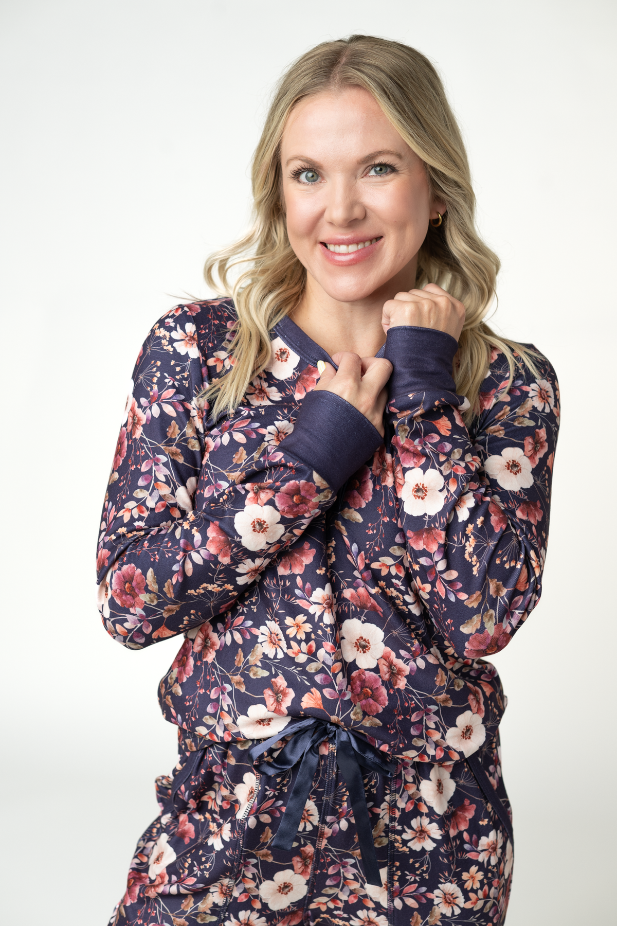 Michelle Mae Cozy Pajama Set - Blushwood Floral