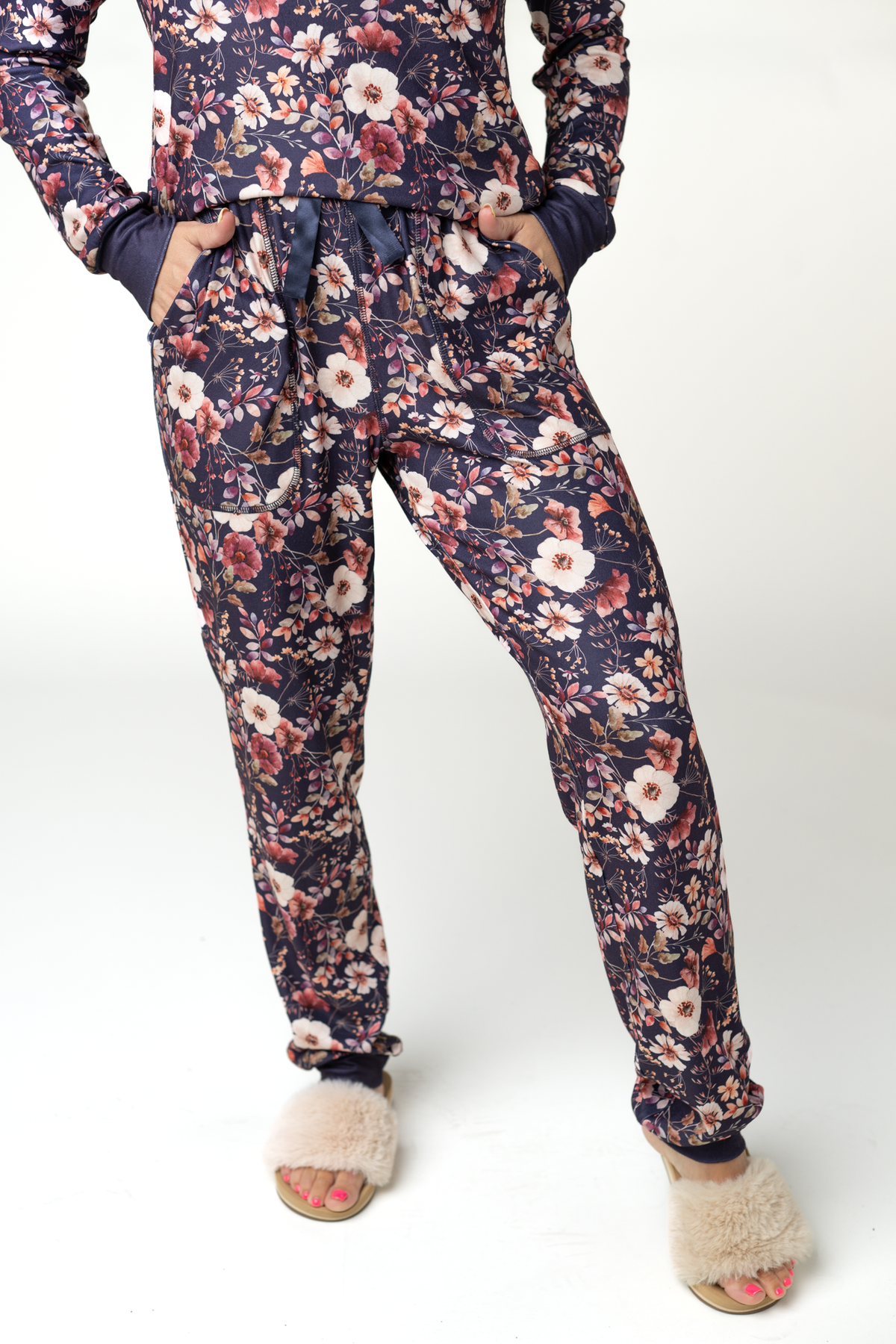 Michelle Mae Cozy Pajama Set - Blushwood Floral