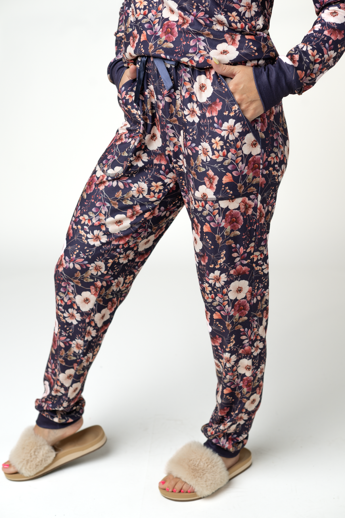 Michelle Mae Cozy Pajama Set - Blushwood Floral