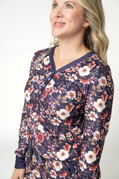 Michelle Mae Cozy Pajama Set - Blushwood Floral
