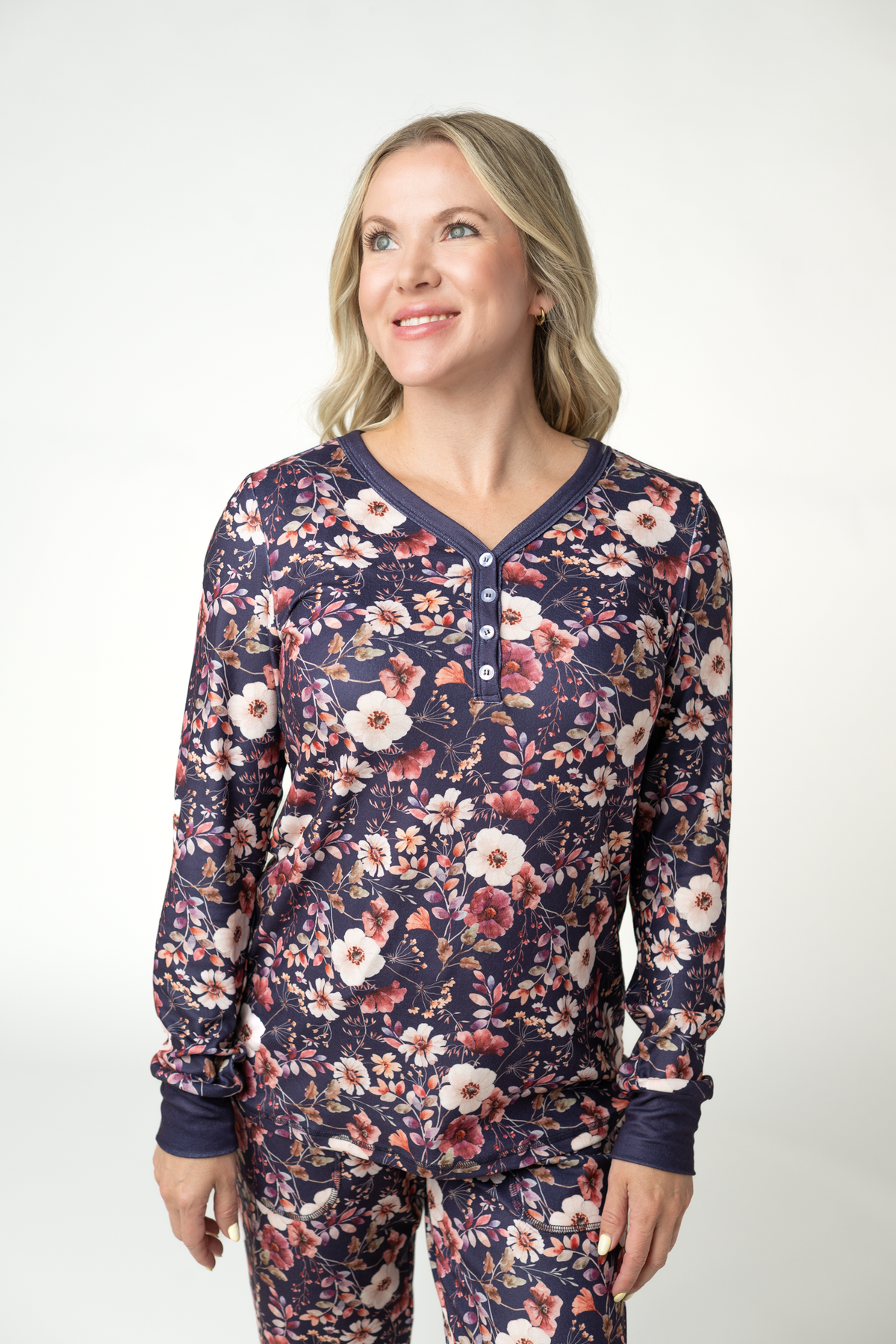 Michelle Mae Cozy Pajama Set - Blushwood Floral