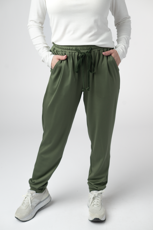 Michelle Mae Cloud Joggers - Olive