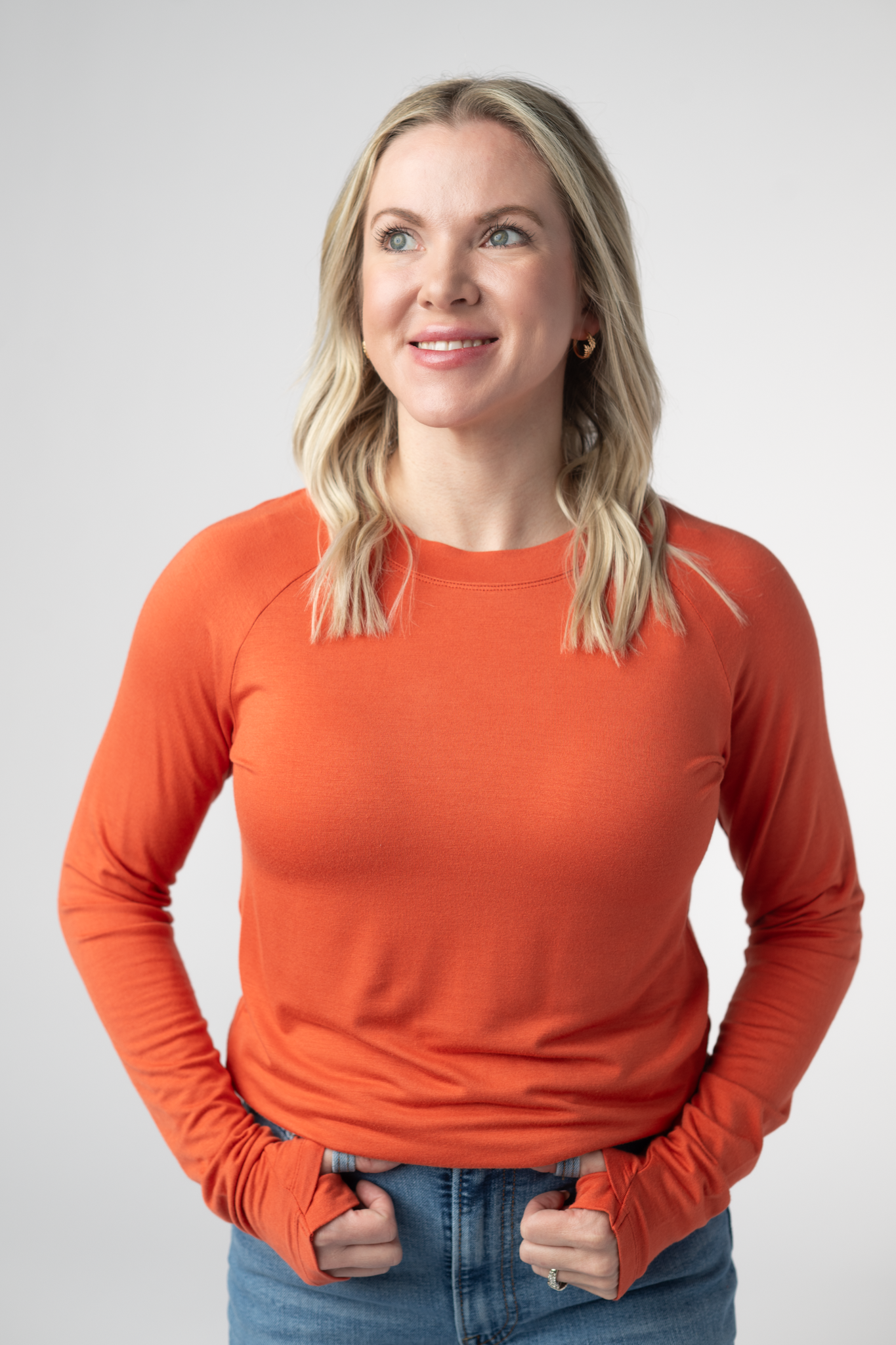 Michelle Mae Blair Long Sleeve Top - Pumpkin