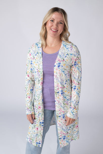 Michelle Mae Classic Cardigan - Cottage Floral