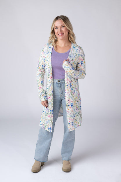 Michelle Mae Classic Cardigan - Cottage Floral