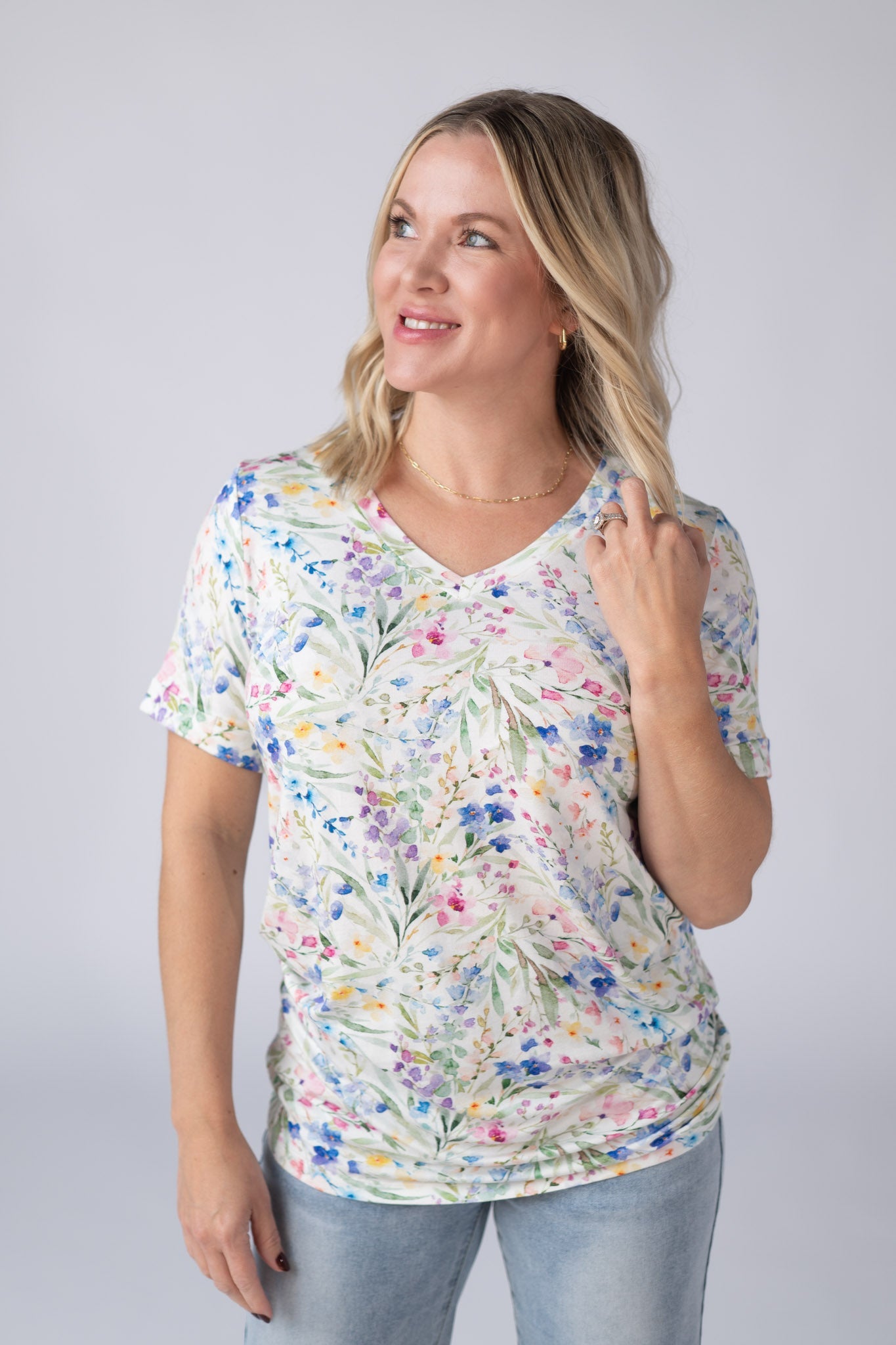 Michelle Mae Sophie Tee - Cottage Floral