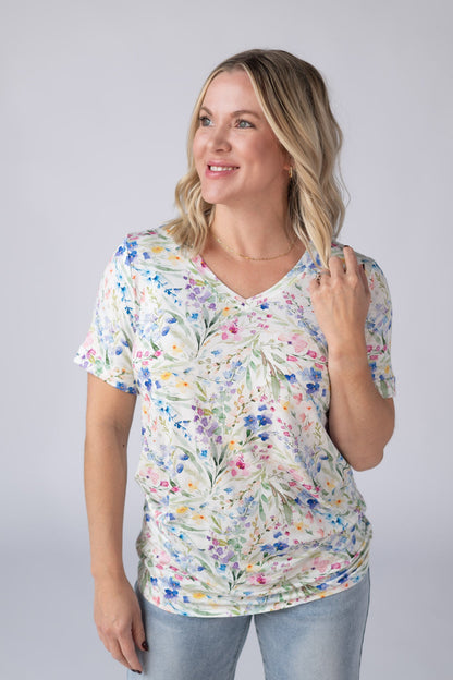Michelle Mae Sophie Tee - Cottage Floral