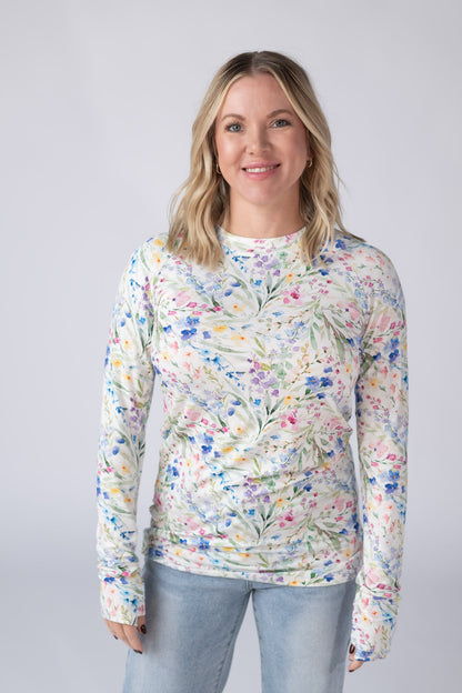Michelle Mae Blair Long Sleeve Top - Cottage Floral