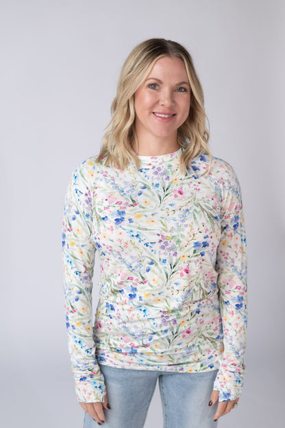 Michelle Mae Blair Long Sleeve Top - Cottage Floral