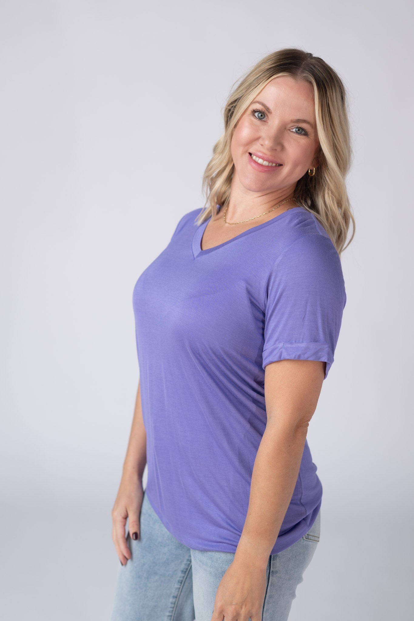 Michelle Mae Sophie Tee - Periwinkle Purple
