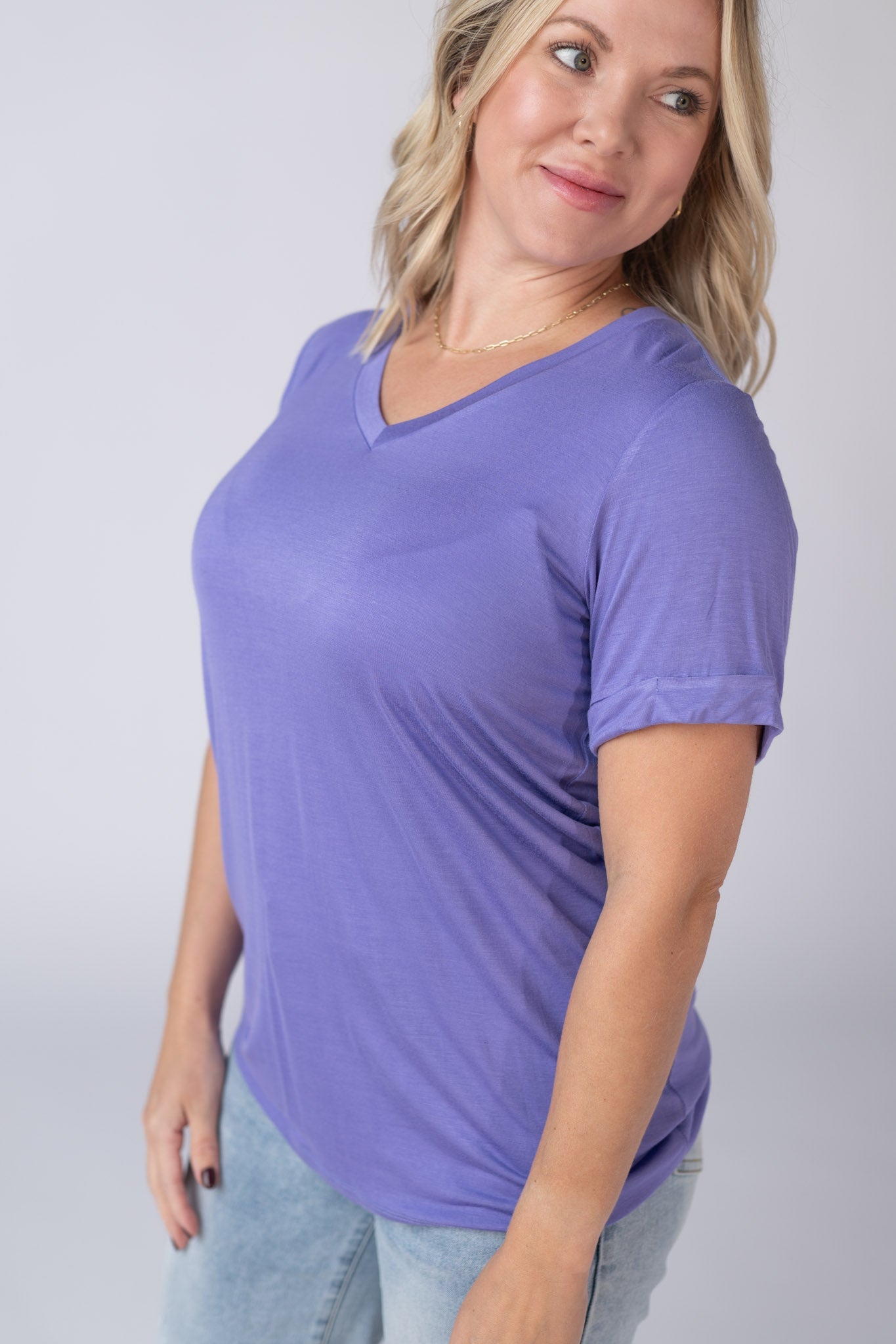 Michelle Mae Sophie Tee - Periwinkle Purple