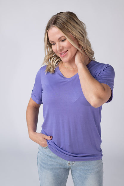 Michelle Mae Sophie Tee - Periwinkle Purple