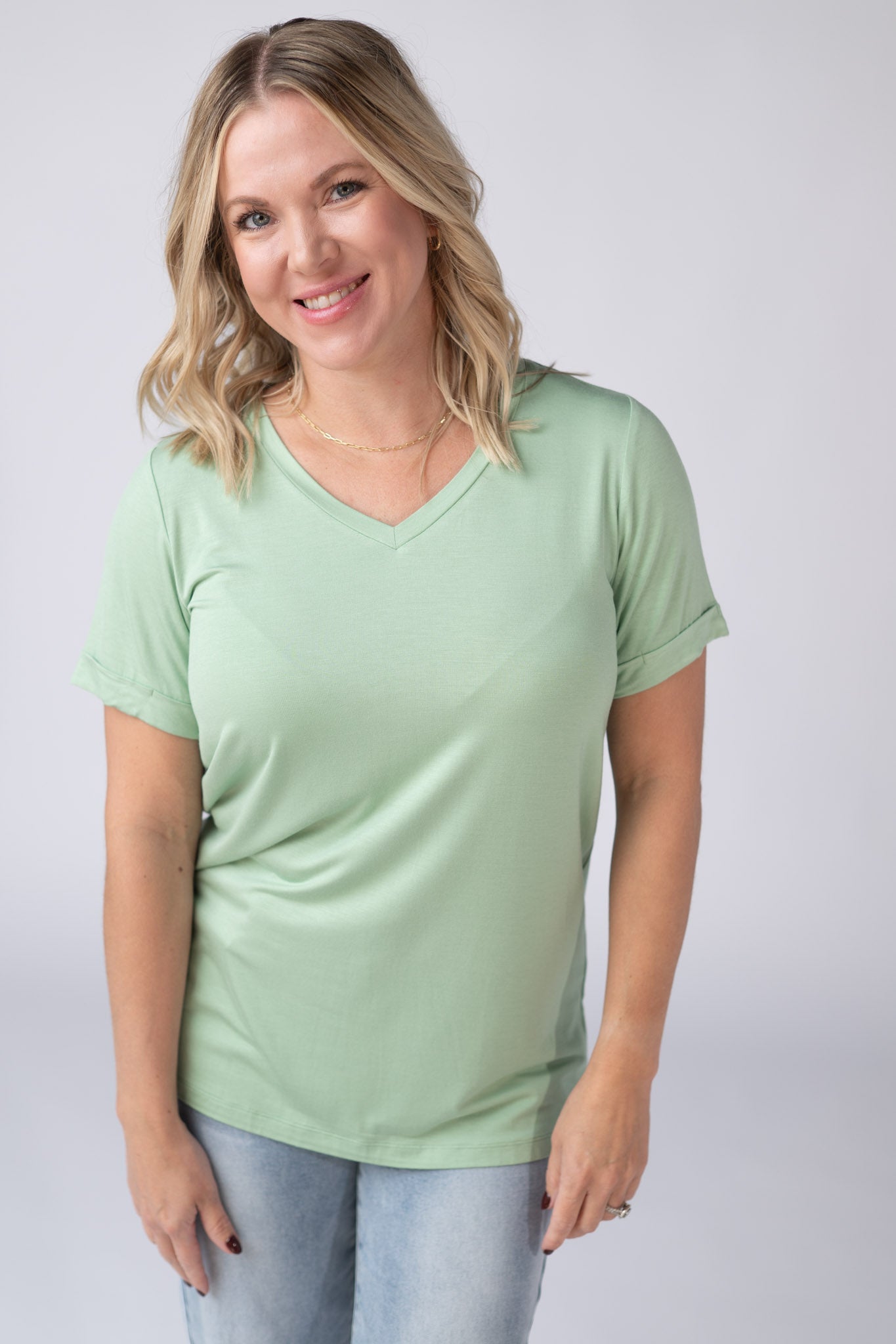 Michelle Mae Sophie Tee - Seafoam Green