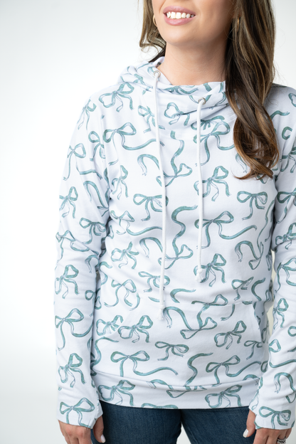 Michelle Mae Ashley Hoodie - Green Ribbons