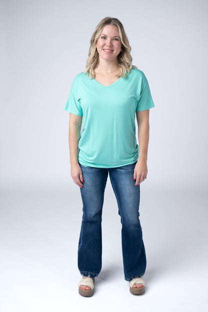Michelle Mae Chloe Cozy Tee - Turquoise