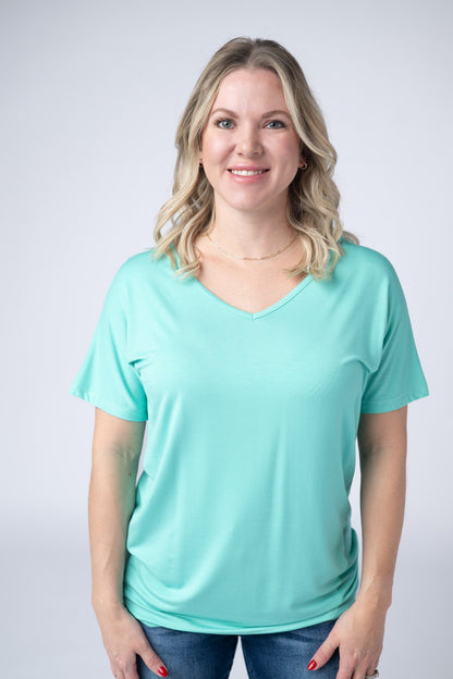 Michelle Mae Chloe Cozy Tee - Turquoise
