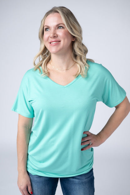 Michelle Mae Chloe Cozy Tee - Turquoise