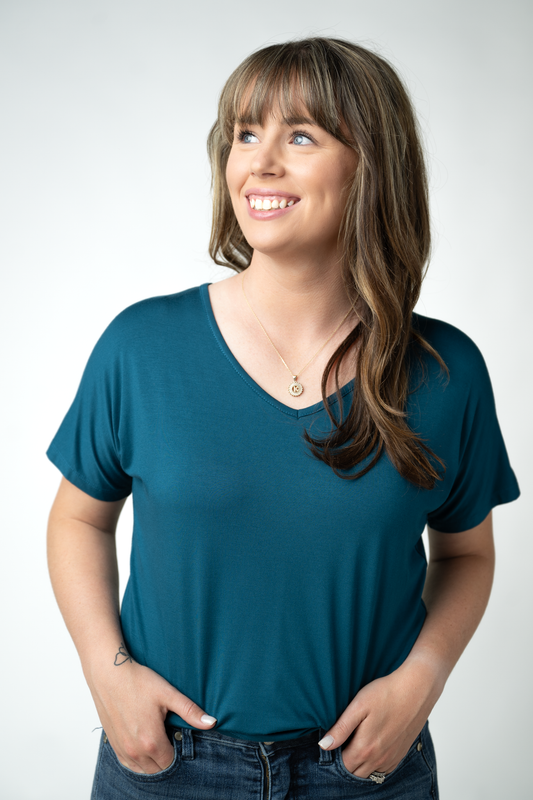 Michelle Mae Chloe Cozy Top - Teal