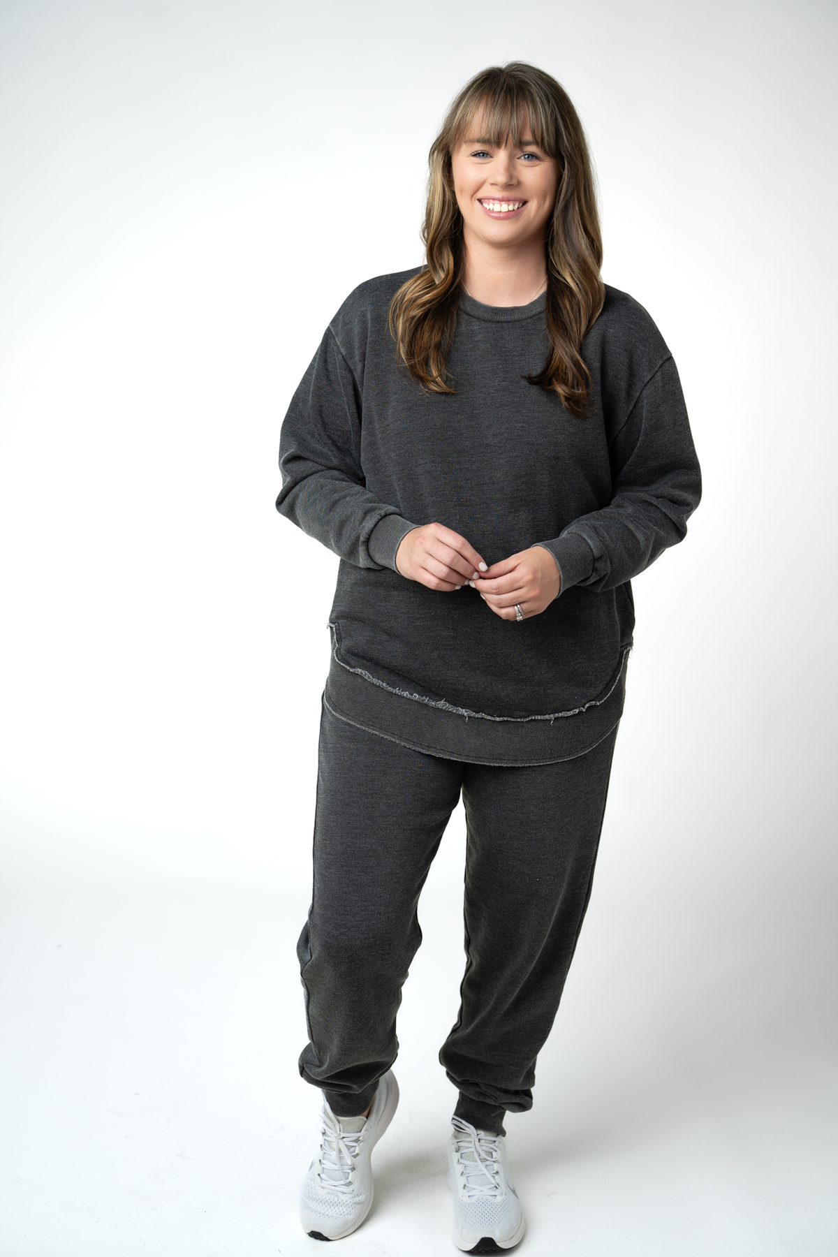 Michelle Mae Vintage Wash Joggers - Black