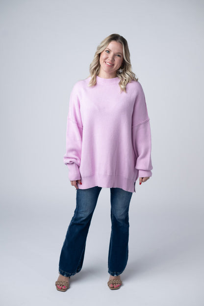 Michelle Mae Aurora Cozy Sweater - Lilac
