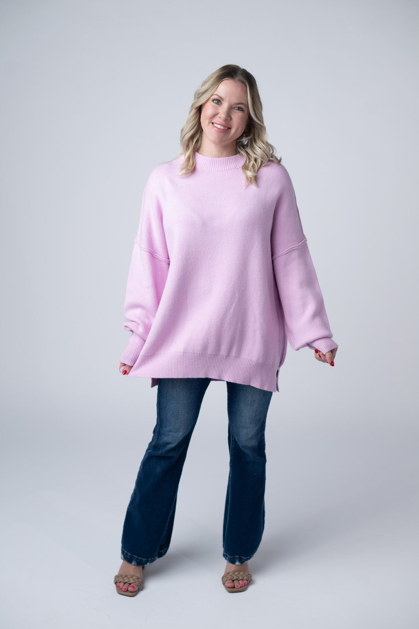 Michelle Mae Aurora Cozy Sweater - Lilac