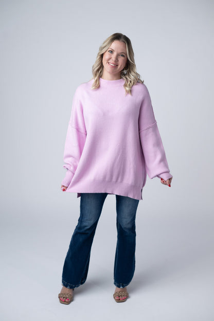 Michelle Mae Aurora Cozy Sweater - Lilac