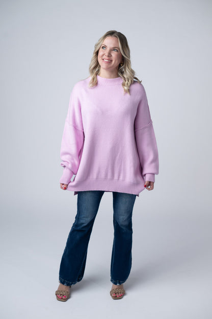 Michelle Mae Aurora Cozy Sweater - Lilac