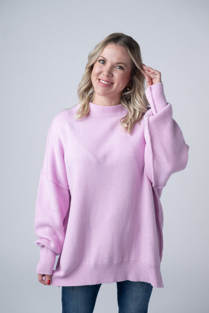 Michelle Mae Aurora Cozy Sweater - Lilac