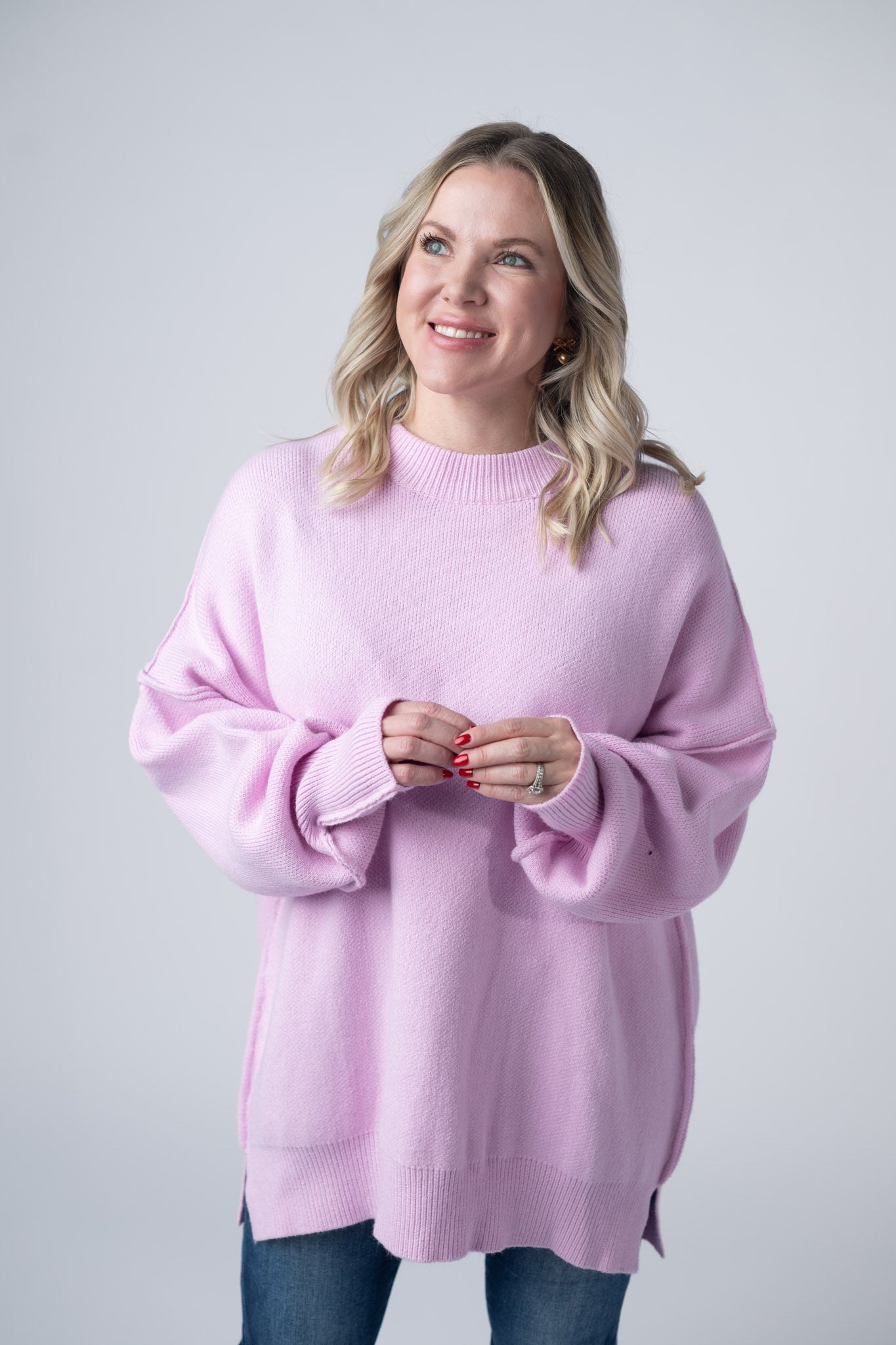 Michelle Mae Aurora Cozy Sweater - Lilac