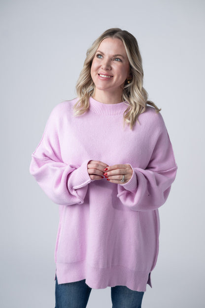 Michelle Mae Aurora Cozy Sweater - Lilac