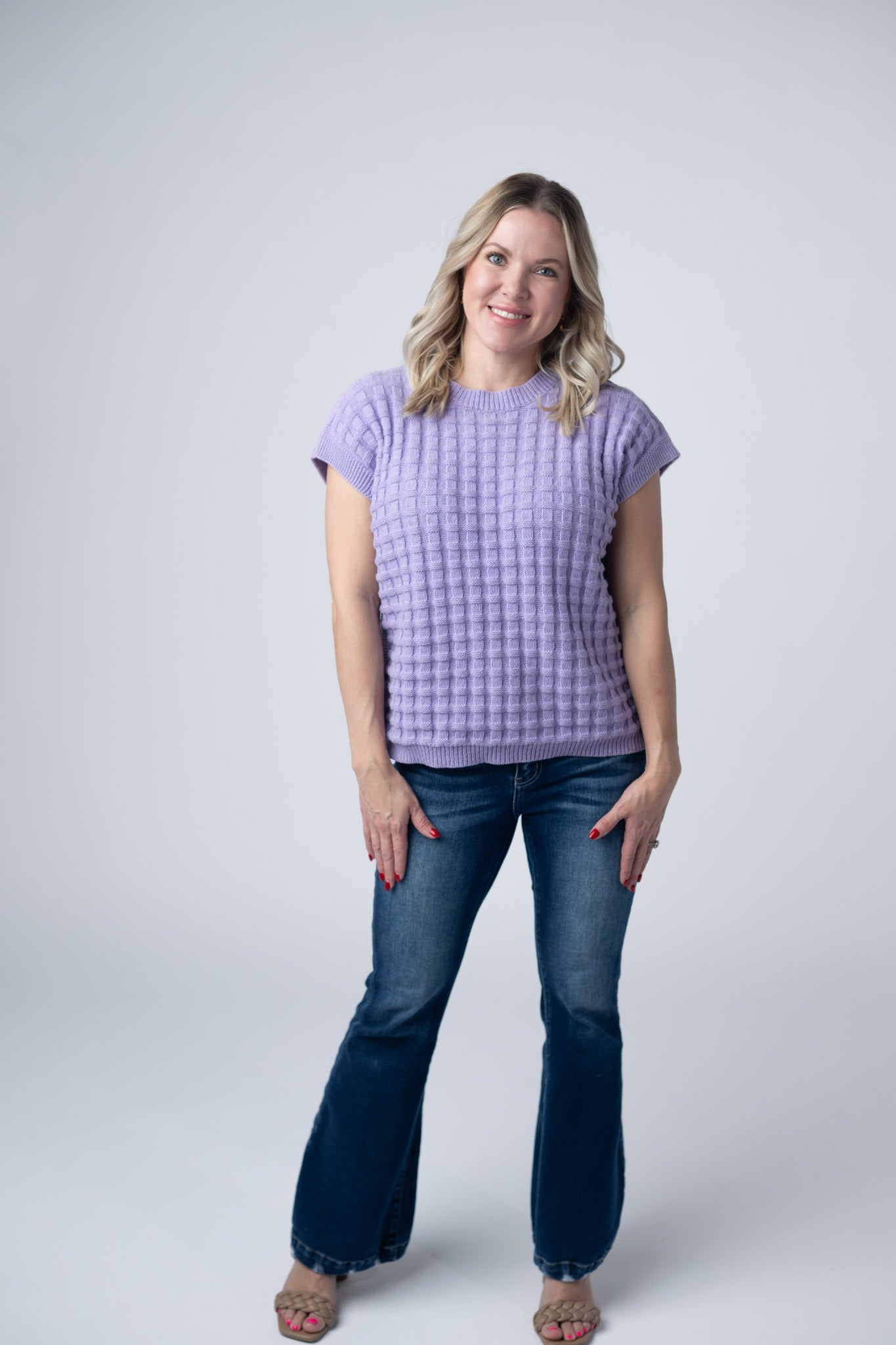 Michelle Mae Kelly Knitted Top - Lavender