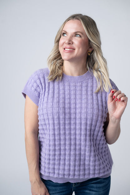 Michelle Mae Kelly Knitted Top - Lavender